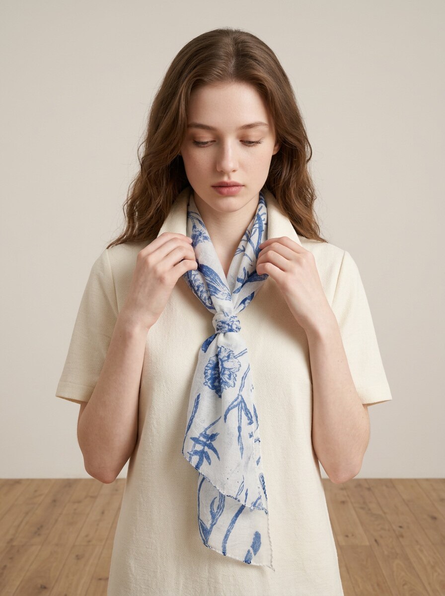 精纺山羊绒包边领巾薄如蝉翼高档职业女性搭配衬衣丝巾200支围巾