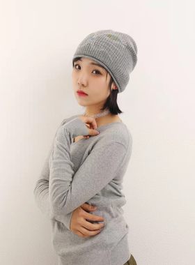 纯羊绒女士儿童保暖秋冬帽秋冬