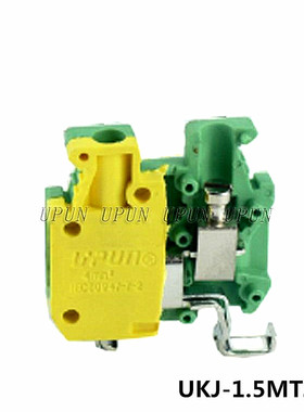UKJ-1.5MTJD 上海友邦1.5平方小型黄绿接线端子接地排 011047