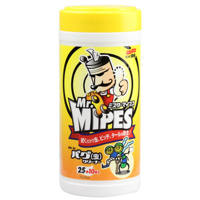 SOFT99 Mr.Mipes无纺布除虫去污湿巾除车漆表面虫渍灰尘污渍