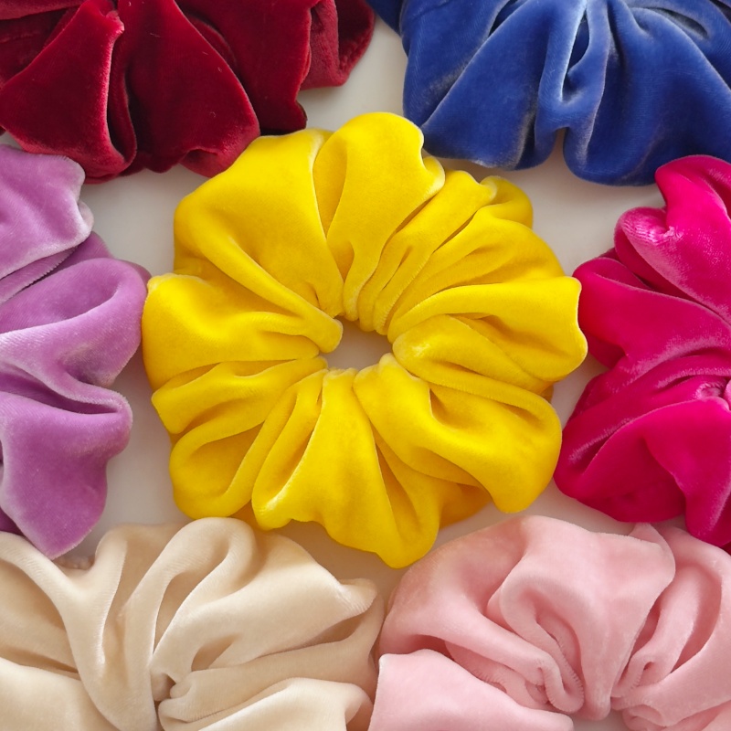 真丝大肠发圈高级感桑蚕丝绒发绳