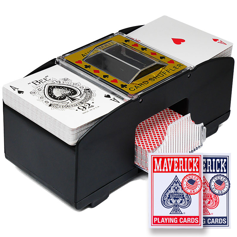 洗牌机桌游塑料卡牌斗地主自动洗牌器道具德州扑克专用大字发牌器-封面
