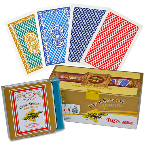 beehive塑料扑克牌背纹防水PVC