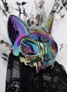 KILLSTAR暗黑哥特镭射猫骨骷髅