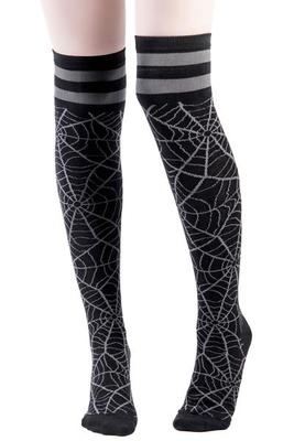 暗黑朋克风街头高筒袜