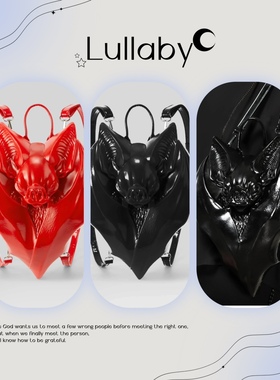 KILLSTAR暗黑哥特NIGHTLY BITE夜行生物蝙蝠亚文化立体乳胶背包