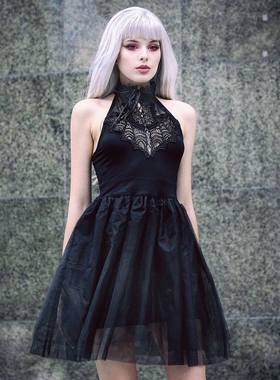 潮牌KILLSTAR Nyte Nymph蕾丝亚文化轻纱哥特吸血鬼晚礼连衣裙