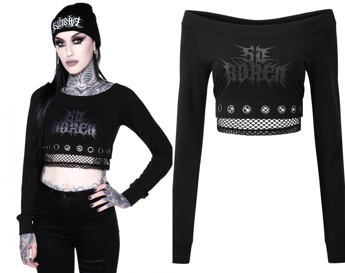 killstar渔网长袖暗黑哥特