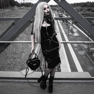 KILLSTAR暗黑哥特Bad Bonds亚文化朋克吸血鬼fetish皮带绑带中裙