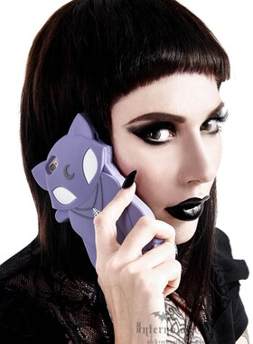 潮牌KILLSTAR Beltane哥特猫魔鬼五芒星新月牙手机壳