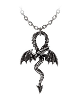 Alchemy DRANKH P936 暗黑哥特风摇滚朋克龙形安可符号项链