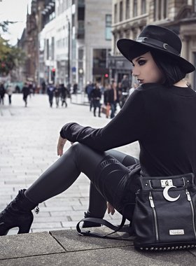 潮牌KILLSTAR Eternal Eclipse月相哥特摇滚朋克铆钉水桶