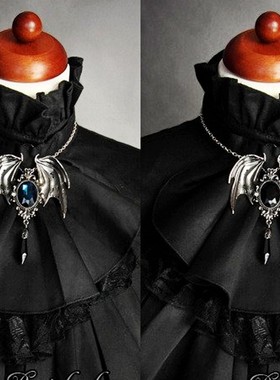 复古蝙蝠翅膀朋克风项链