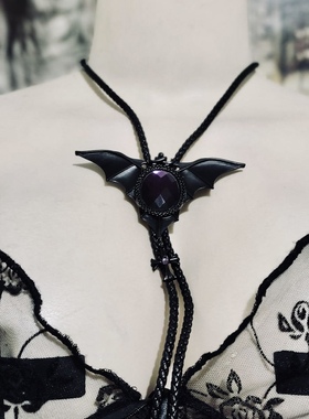 KILLSTAR暗黑哥特Sacred Demise蝙蝠十字架领绳项链摇滚朋克街头