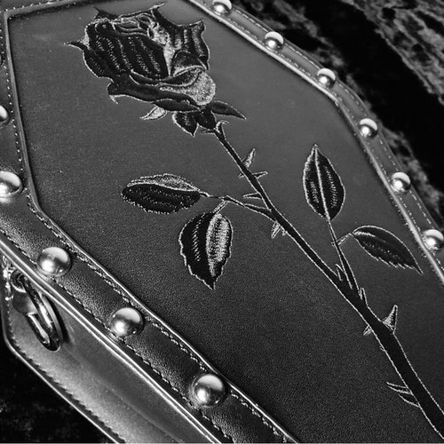 Widow暗黑哥特亚文棺材背包