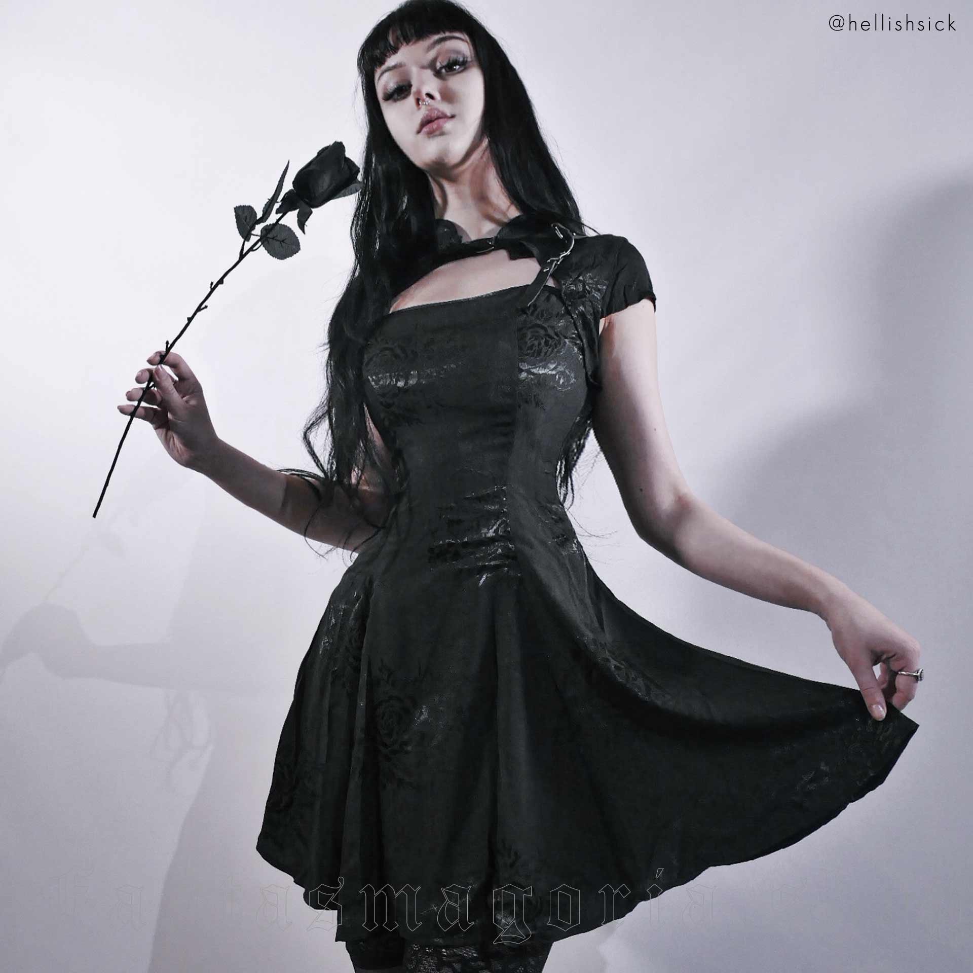 PUNKRAVE暗黑哥特亚文化连衣裙