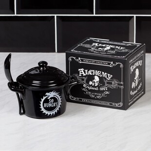 Alchemy Gothic MRB4 SO HUNGRY 暗黑哥特风巨龙图案盖碗套装