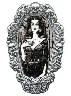 现货KREEPSVILLE 666暗黑哥特怪诞Vampira Gorey吸血鬼胸针别针