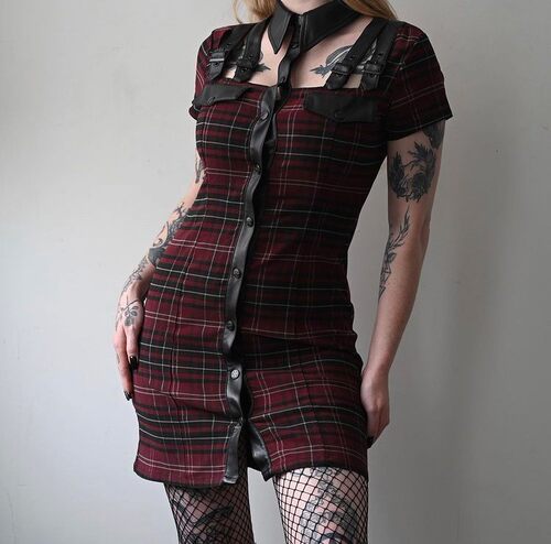 KILLSTAR暗黑哥特制服连衣裙