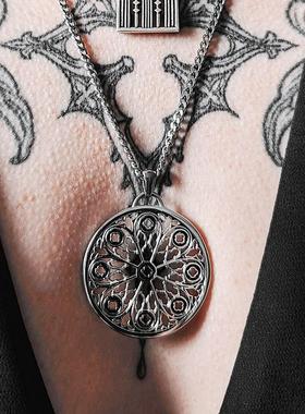 RESTYLE暗黑哥特教堂花窗项链