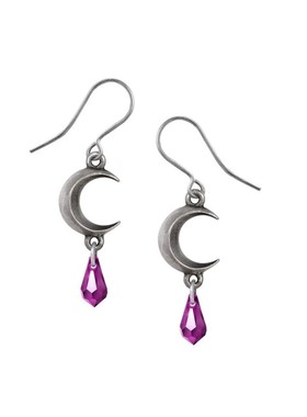 Alchemy Gothic E477A TEARS OF THE MOON-AMETHYS紫水晶吊坠耳环