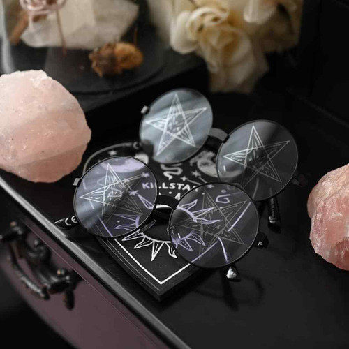 KILLSTAR倒五芒星巴风特墨镜