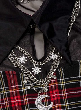 美国潮牌KILLSTAR Solar Storms哥特朋克摇滚重金属太阳风暴项链