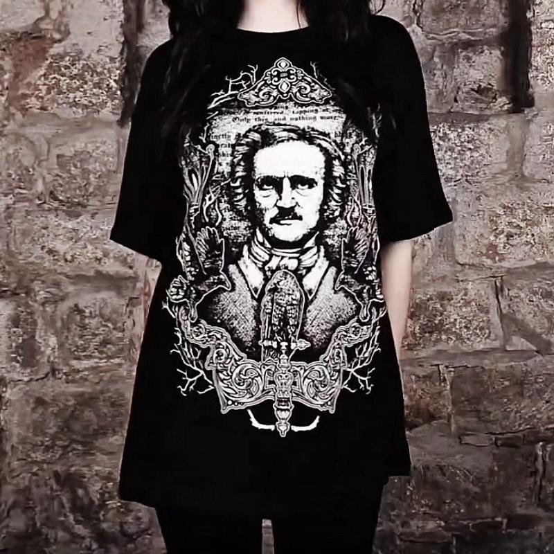 RESTYLE暗黑哥特亚文化短袖T恤