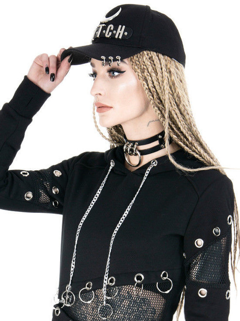 RESTYLE新月金属环鸭舌棒球帽