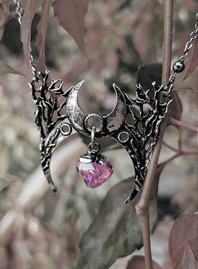 RESTYLE项链东欧哥特新月荆棘