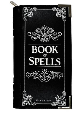 潮牌KILLSTAR Book Of Spells哥特朋克摇滚黑书钱包手包