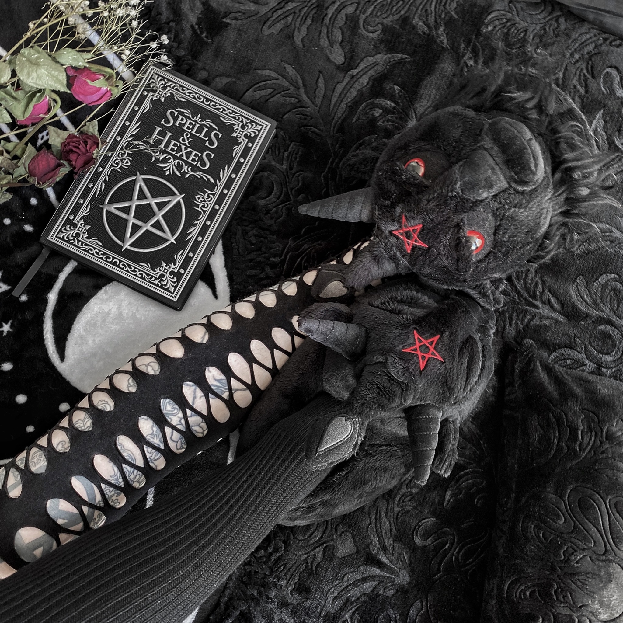 美国潮牌摇滚重金属棉拖鞋