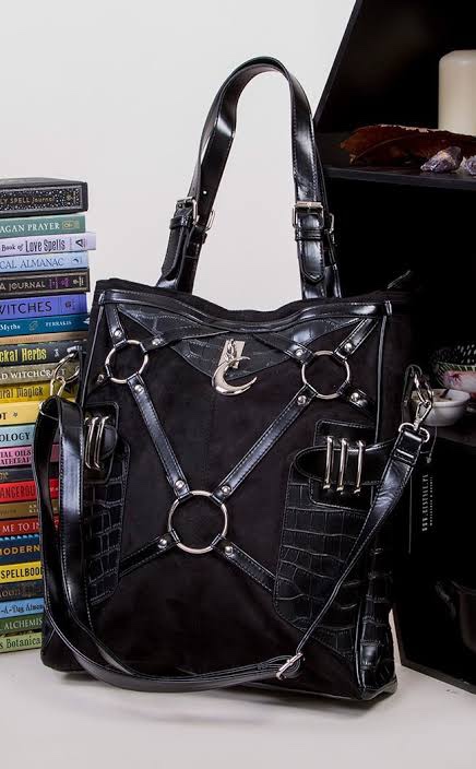 哥特东欧波兰layla拼接丝绒皮包