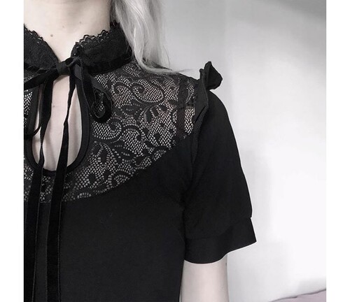 KILLSTAR哥特乌鸦蕾丝连衣裙