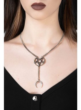 KILLSTAR暗黑哥特亚文化Pentagram Moon五芒星月亮摇滚朋克项链