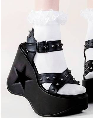 DEMONIA暗黑哥特亚文化厚底凉鞋