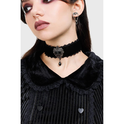 暗黑哥特Darkmoor复古心形项链