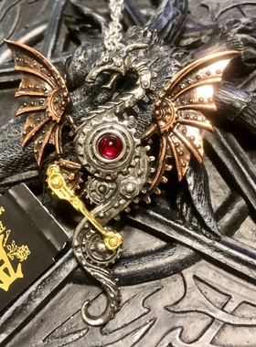 Alchemy gothic P737 Blast Furnace Behemoth蒸汽朋克飞龙项链