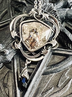 Alchemy Gothic P712 Empyrean Eye天堂之泪哥特复古水晶宫廷项链