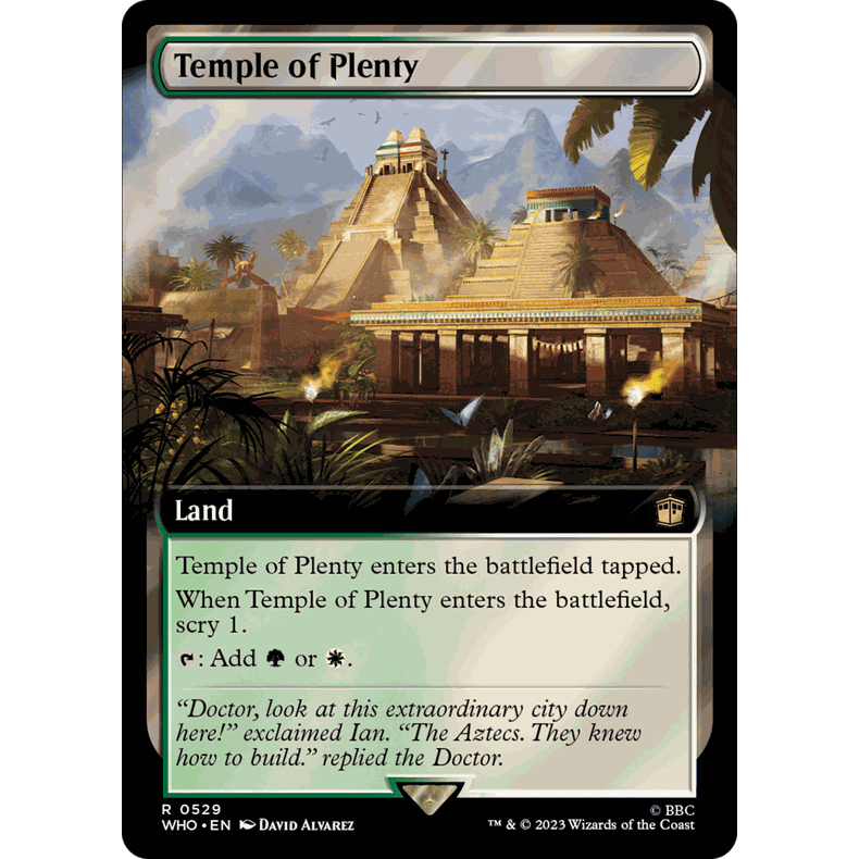 WHO 529/1120 丰足殿堂 Temple of Plenty 万智牌 R 扩画 潮涌闪