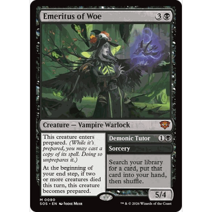 SOS 80 致悲尊贤 // 邪魔导师 Emeritus of Woe //  万智牌 闪 M