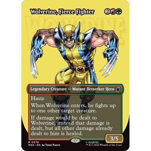 MSH 378 凶猛战士金刚狼Wolverine,Fierce Fighter闪 角色 异画 R