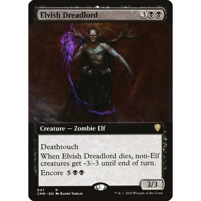 CMR 647 妖精胁侯 Elvish Dreadlord 万智牌 扩画 R 闪