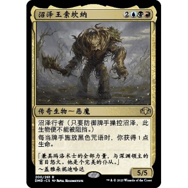 DMR 200 沼泽王索坎纳 Sol'kanar the Swamp King 万智牌 闪 R