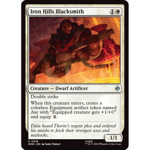 HOB 16 铁丘陵铁匠 Iron Hills Blacksmith 万智牌 闪 U