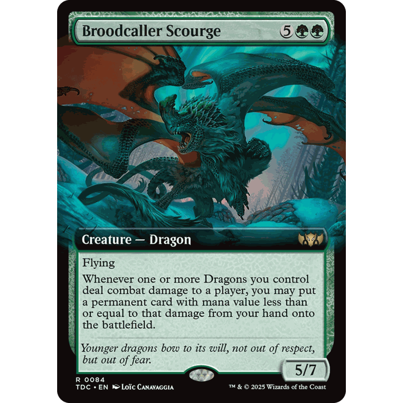 TDC 84 呼族祸害 Broodcaller Scourge 万智牌 闪 R 扩画