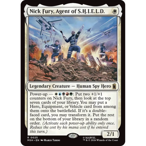 MSH 25 神盾局特工尼克·弗瑞 万智牌 Nick Fury  闪 R