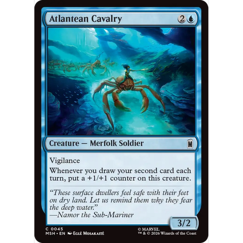 MSH 45 亚特兰蒂斯骑兵 Atlantean Cavalry 万智牌 闪 C