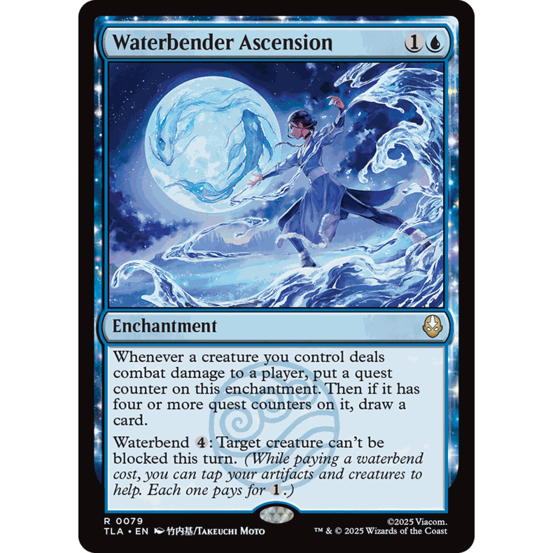 TLA 79 截水神通腾扬  Waterbender Ascension  万智牌 闪 R