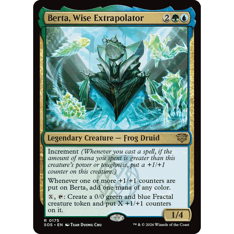 SOS 175 机智外推家蓓塔 Berta, Wise Extrapolator 万智牌 闪 R